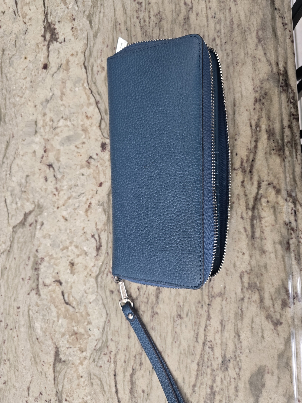 Michael Kors Turquoise Pebbled Leather Wristlet Wallet - Picture 4 of 7